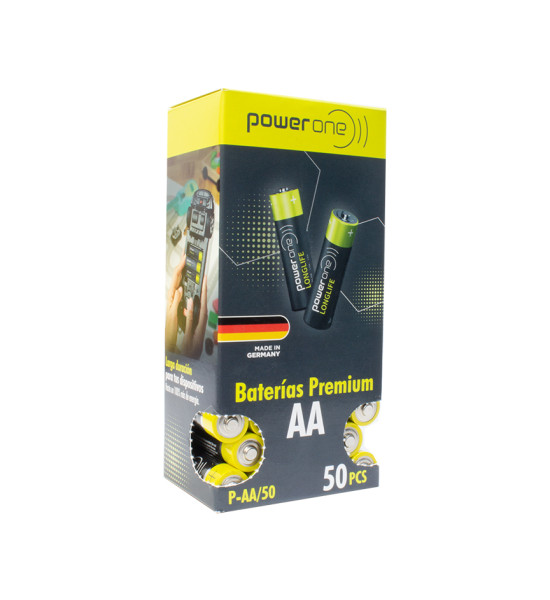 Pilas Alcalinas, Longlife Power, AA - Caja x 50 Und.